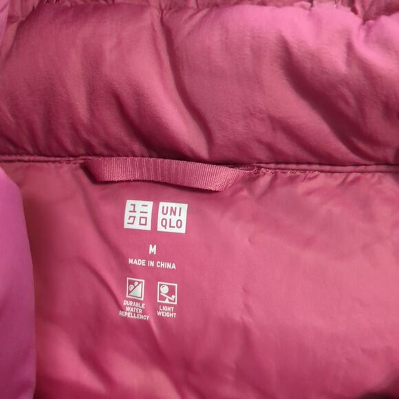 Uniqlo Ultra Light Down Puffer Jacket maroon Women medium - Picture 4 of 5